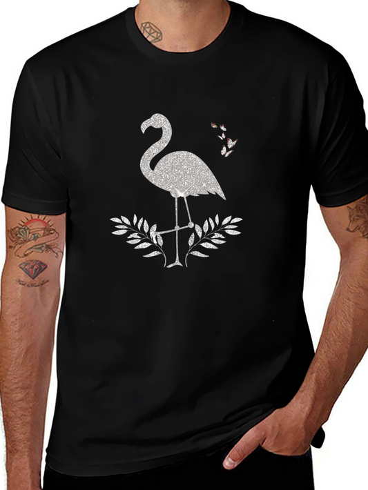 Flamingo Sparkle Graphic Tee