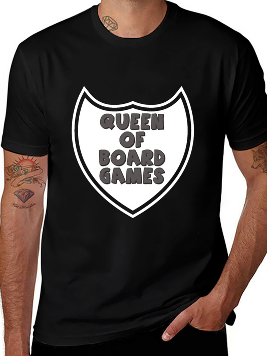 Queen of Board Games Graphic Tee - Black