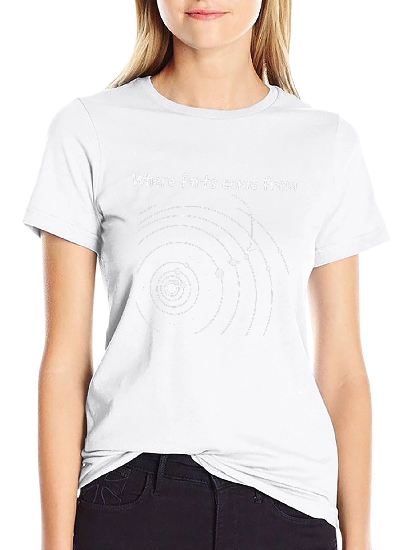 Where Farts Come From Black Graphic T-Shirt