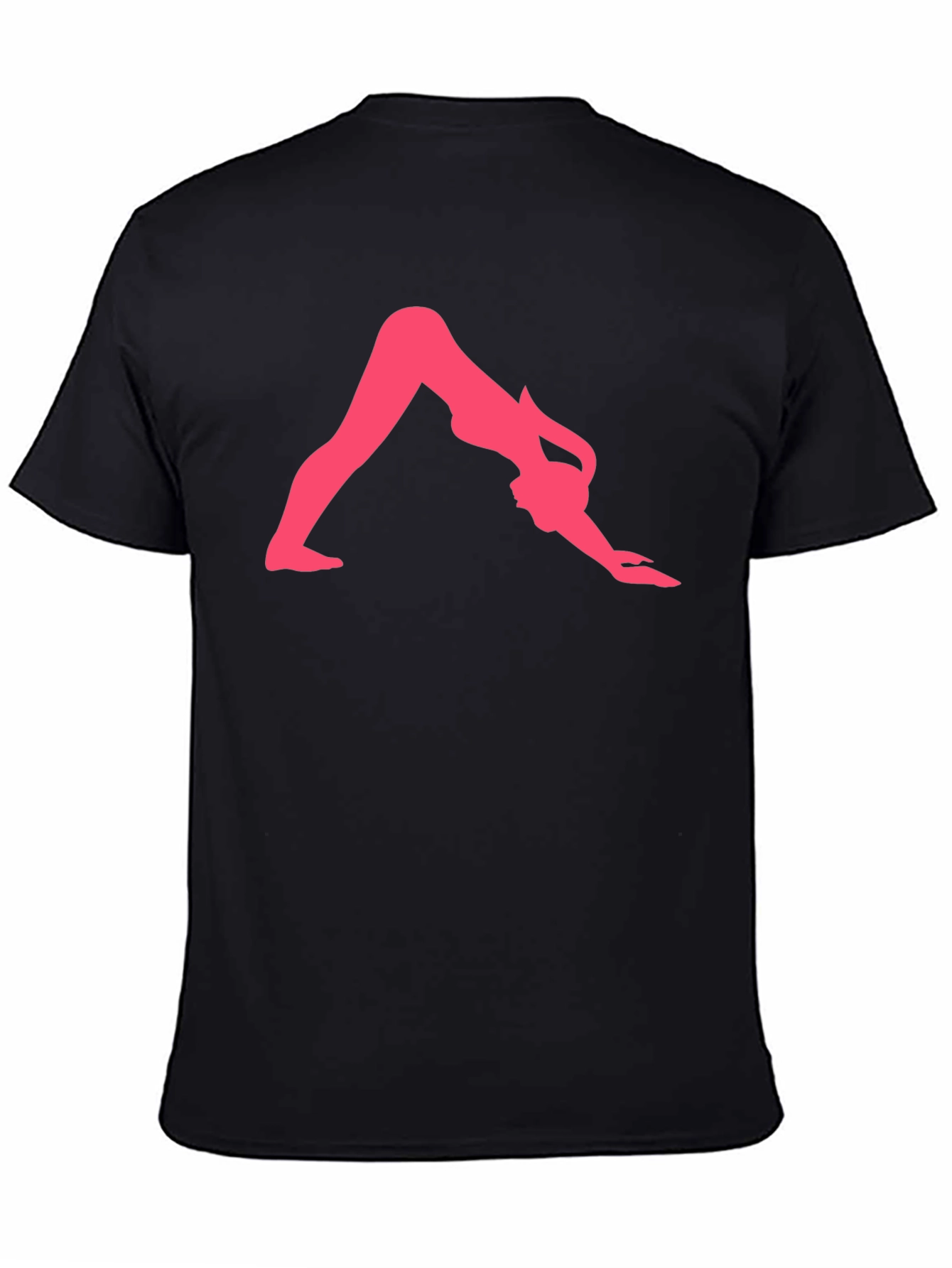 Yoga Pose Graphic Tee - Black Unisex T-Shirt