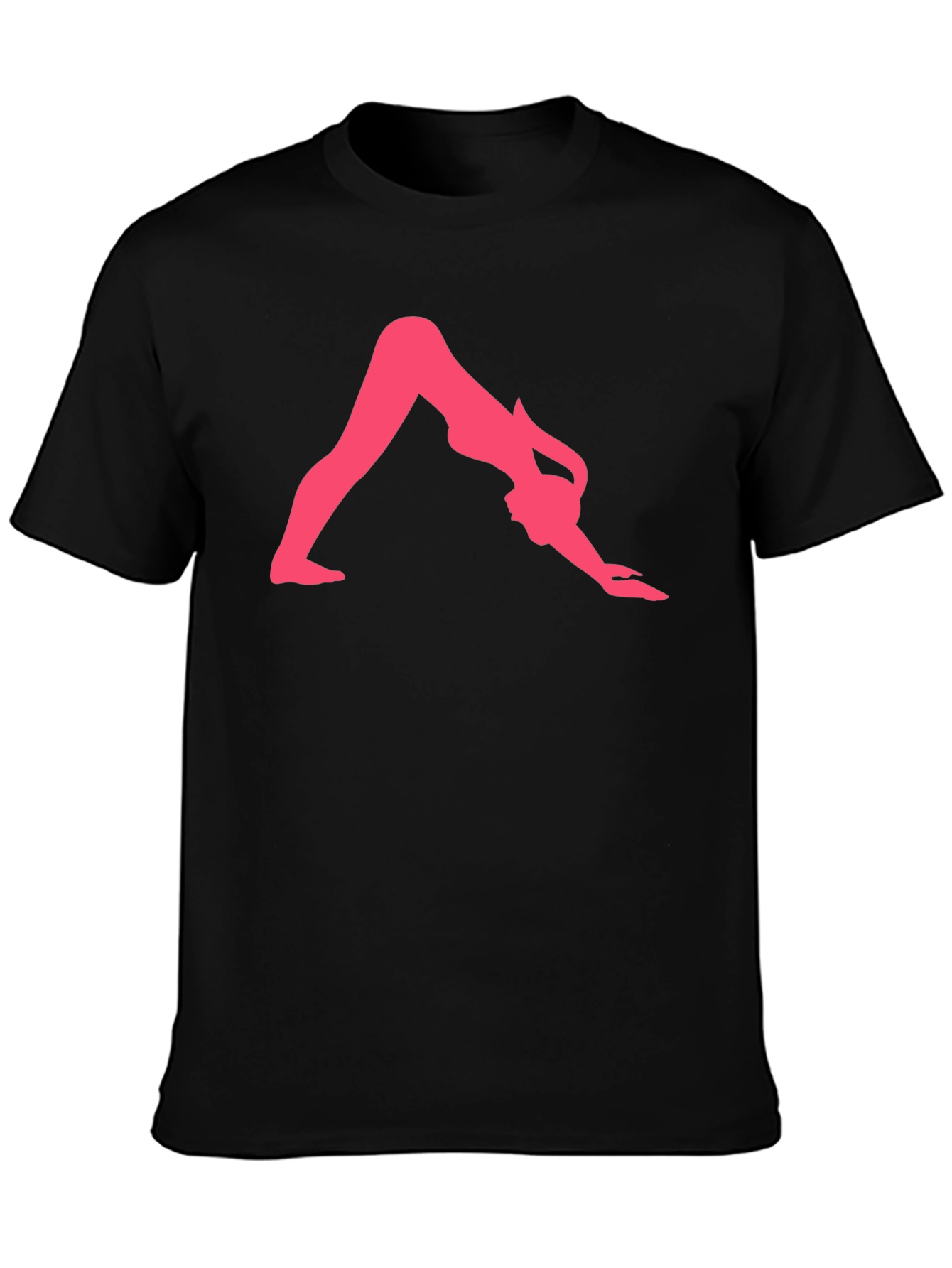 Yoga Pose Graphic Tee - Black Unisex T-Shirt