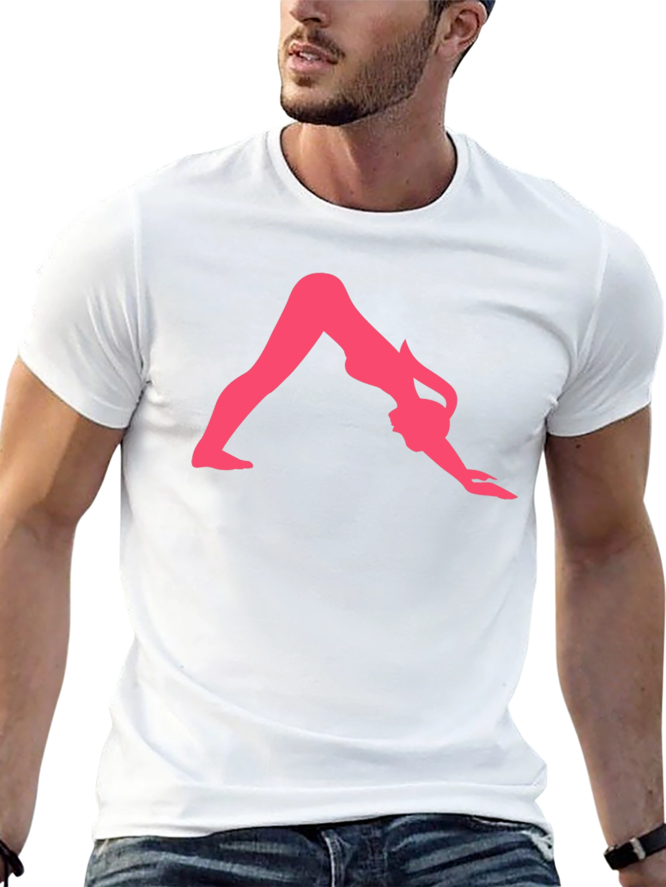 Yoga Pose Graphic Tee - Black Unisex T-Shirt