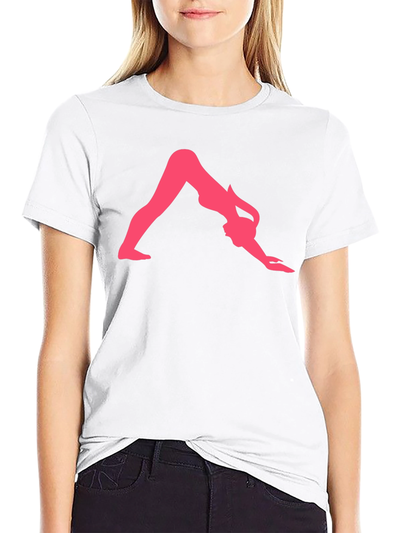 Yoga Pose Graphic Tee - Black Unisex T-Shirt