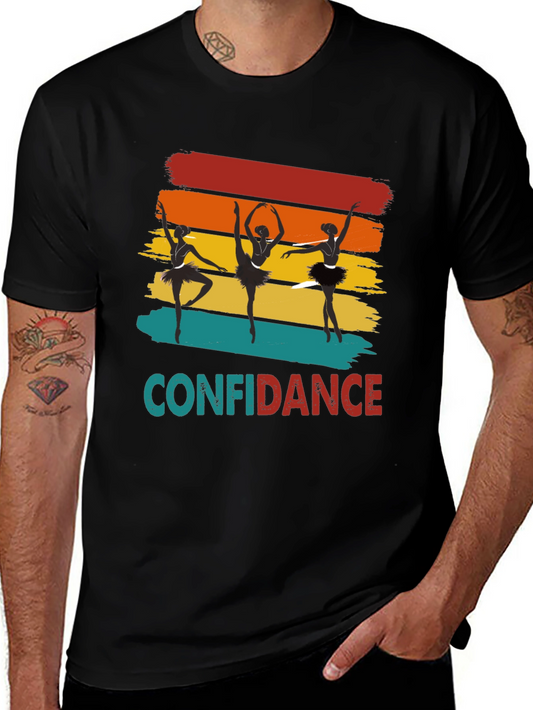 Confidence Ballerina T-Shirt - Vintage Style