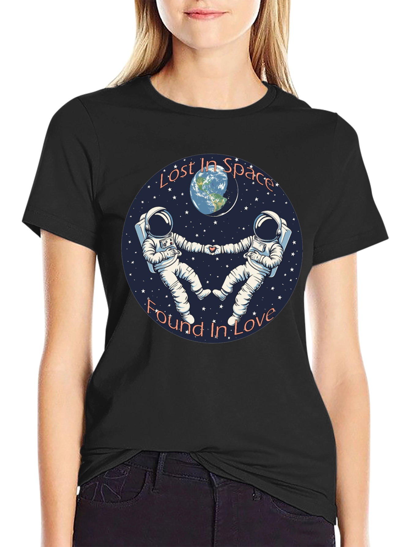 Lost in Space Found in Love Graphic T-Shirt