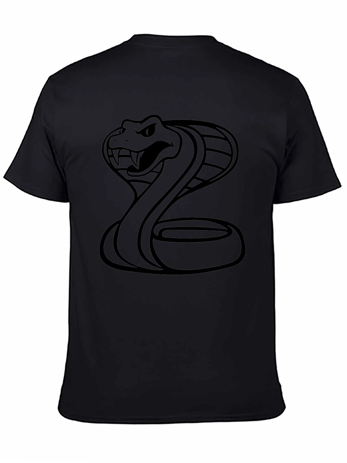Cobra Graphic Tee - Mens Black Snake T-Shirt