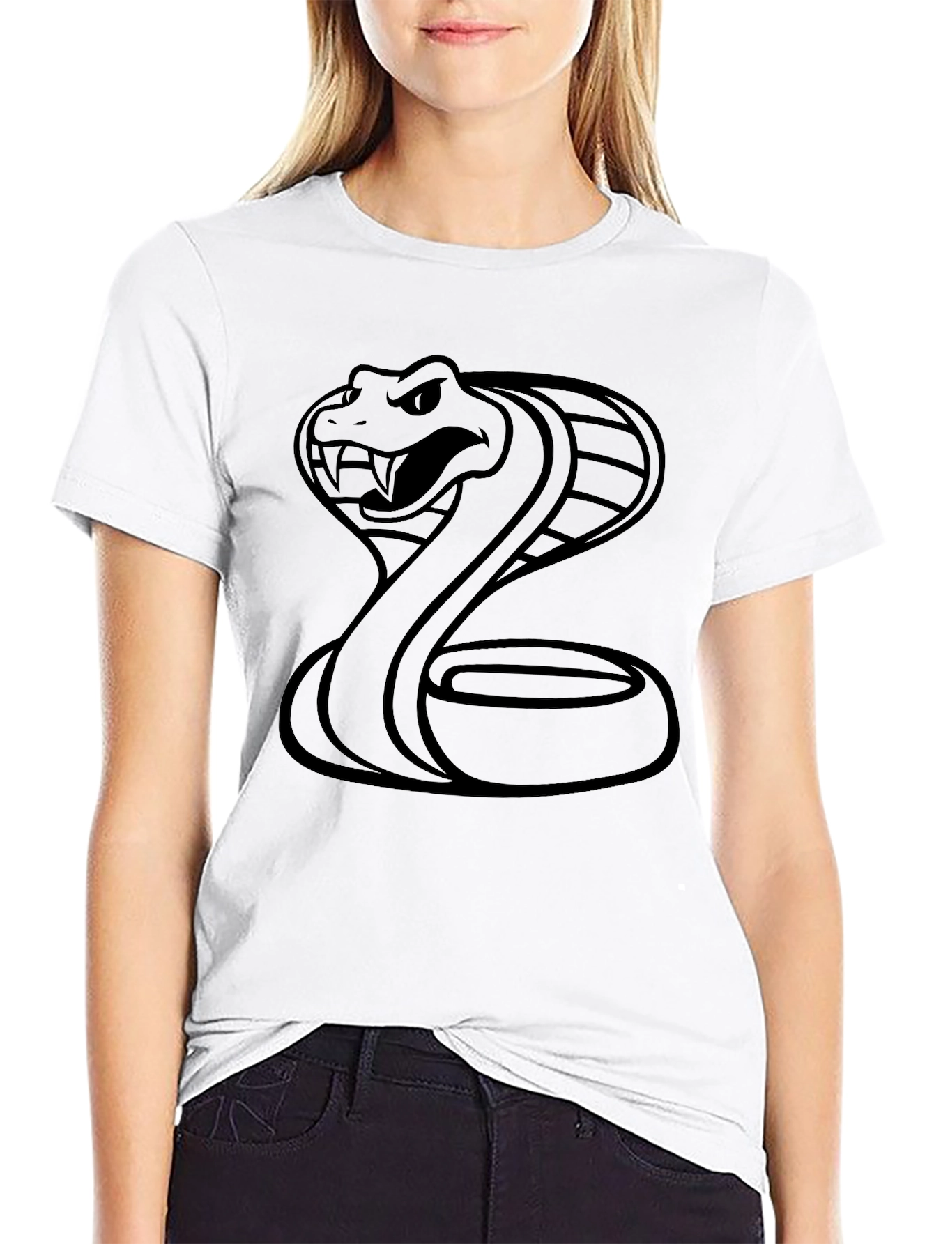 Cobra Graphic Tee - Mens Black Snake T-Shirt