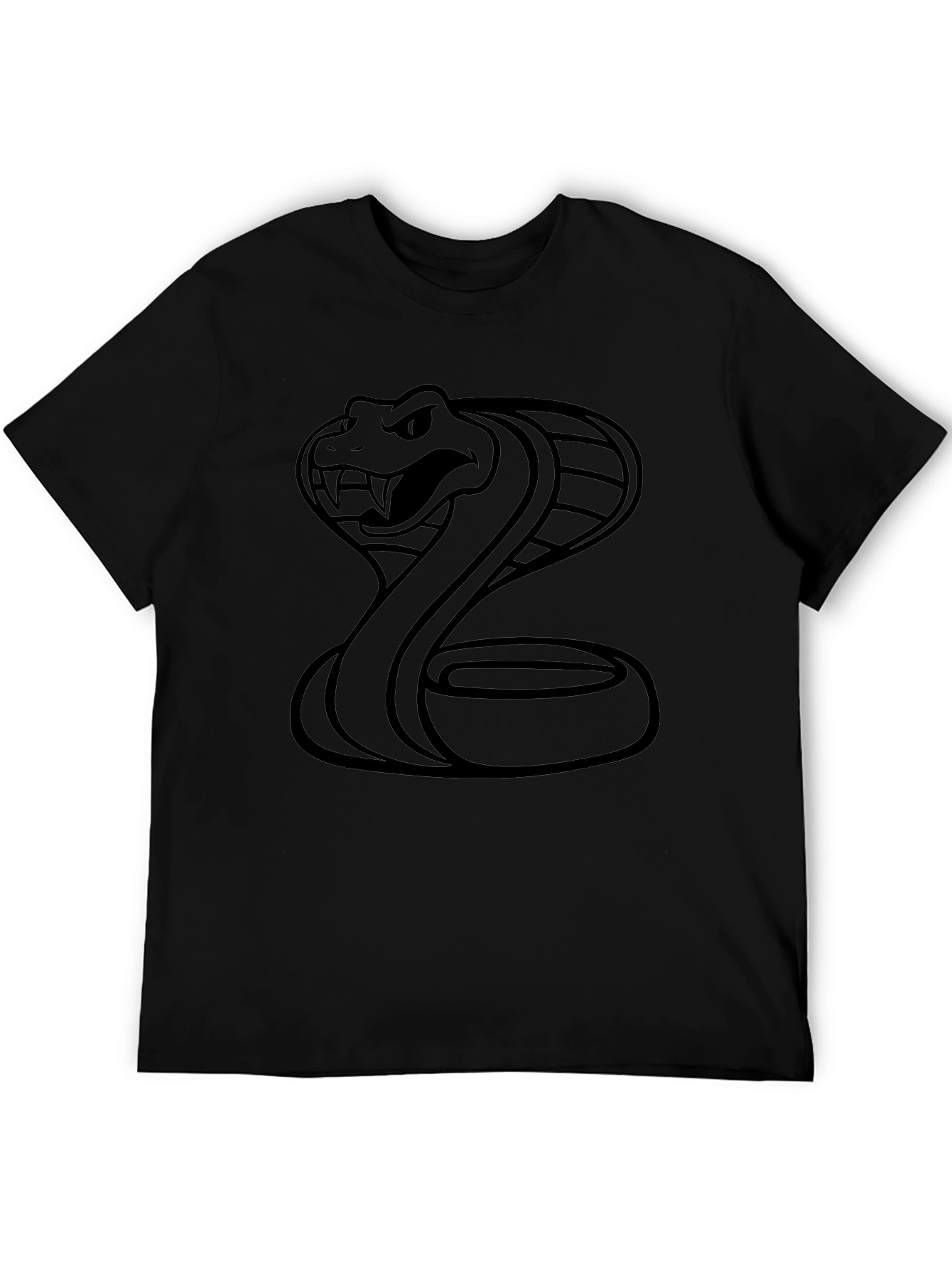Cobra Graphic Tee - Mens Black Snake T-Shirt