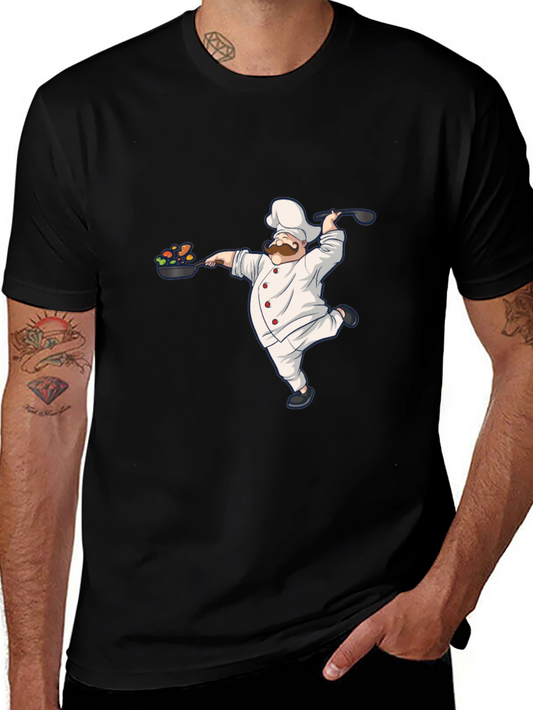 Chef Graphic Black T-Shirt