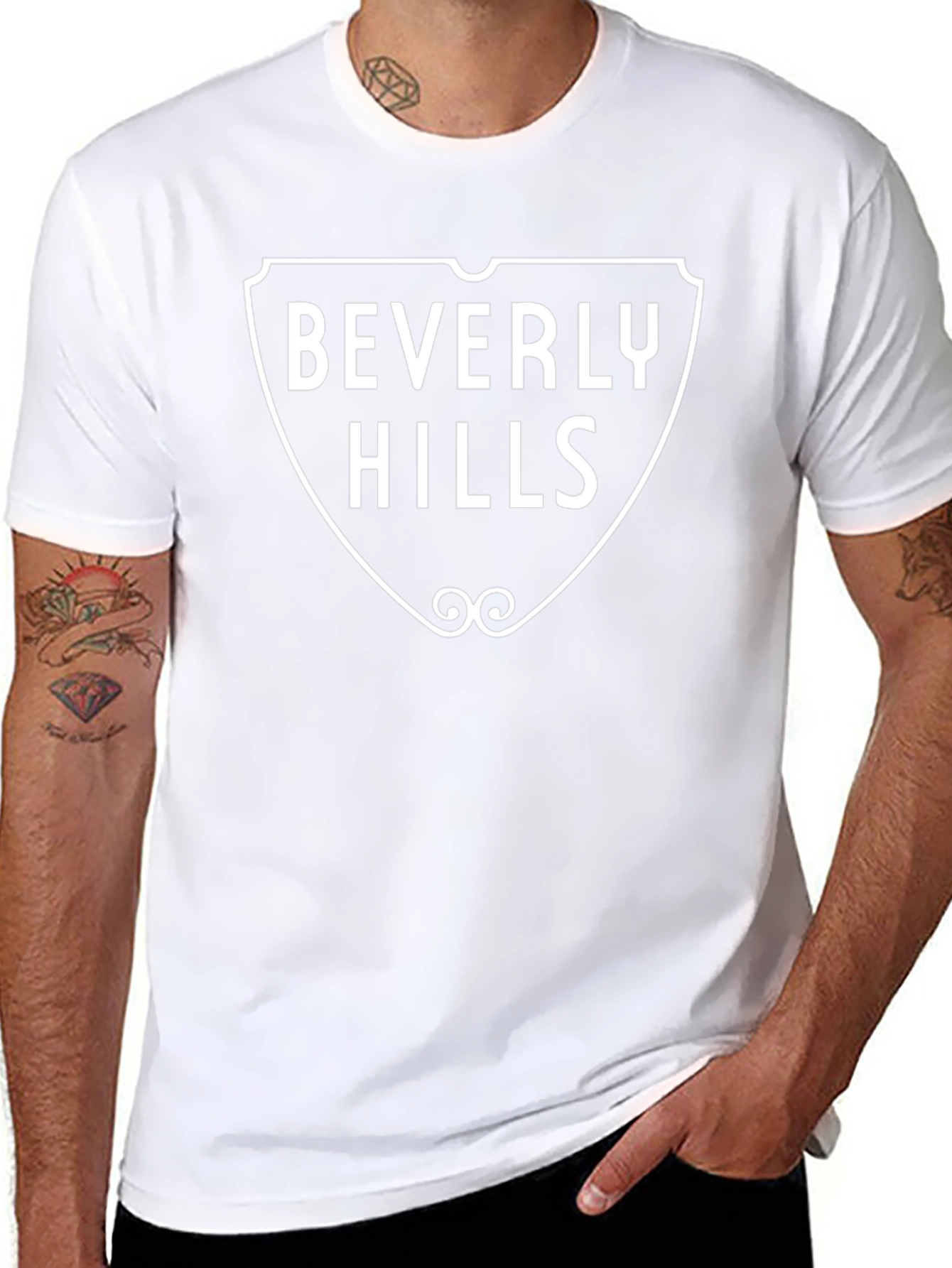 Beverly Hills Graphic Tee - Classic Black T-Shirt
