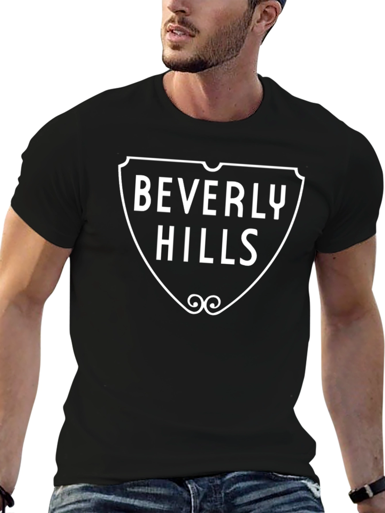 Beverly Hills Graphic Tee - Classic Black T-Shirt