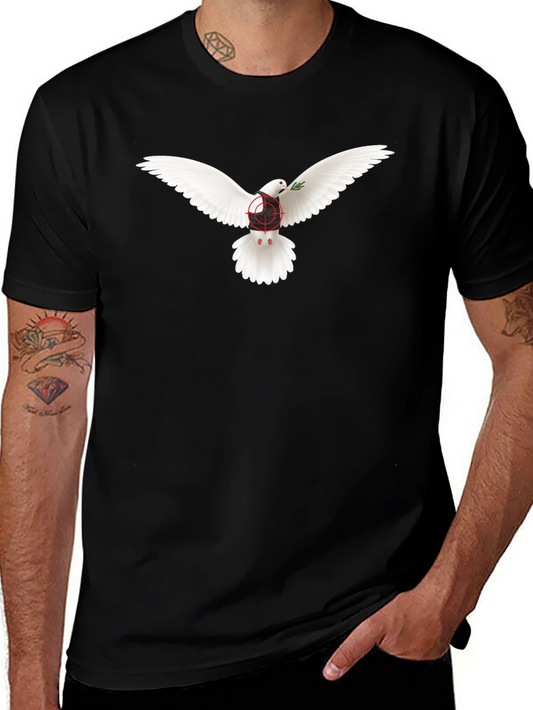 Dove Peace T-Shirt - Target Design - Black
