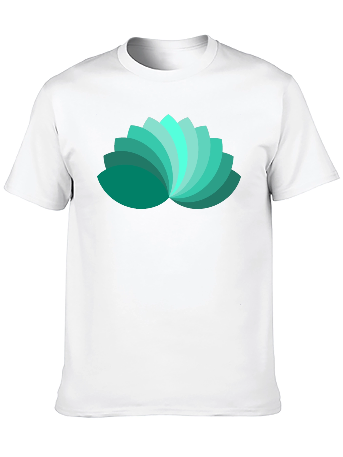 Lotus Petal Graphic Black T-Shirt