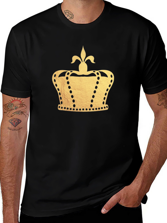 Gold Crown Graphic Black T-Shirt