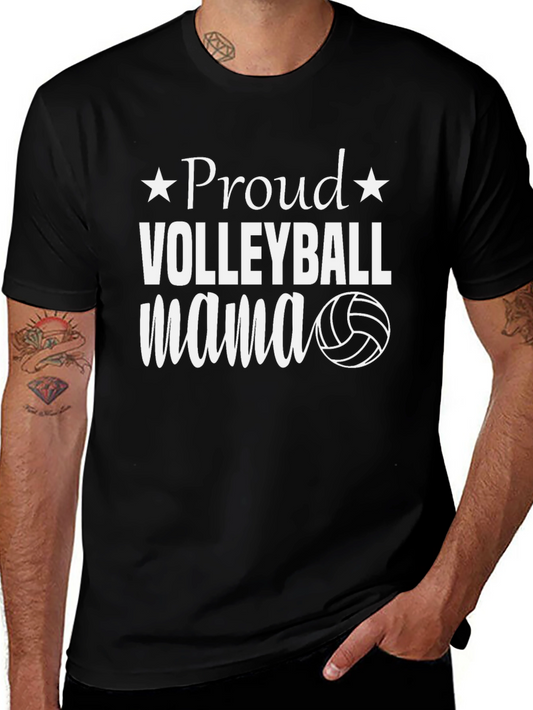 Proud Volleyball Mama Graphic Tee