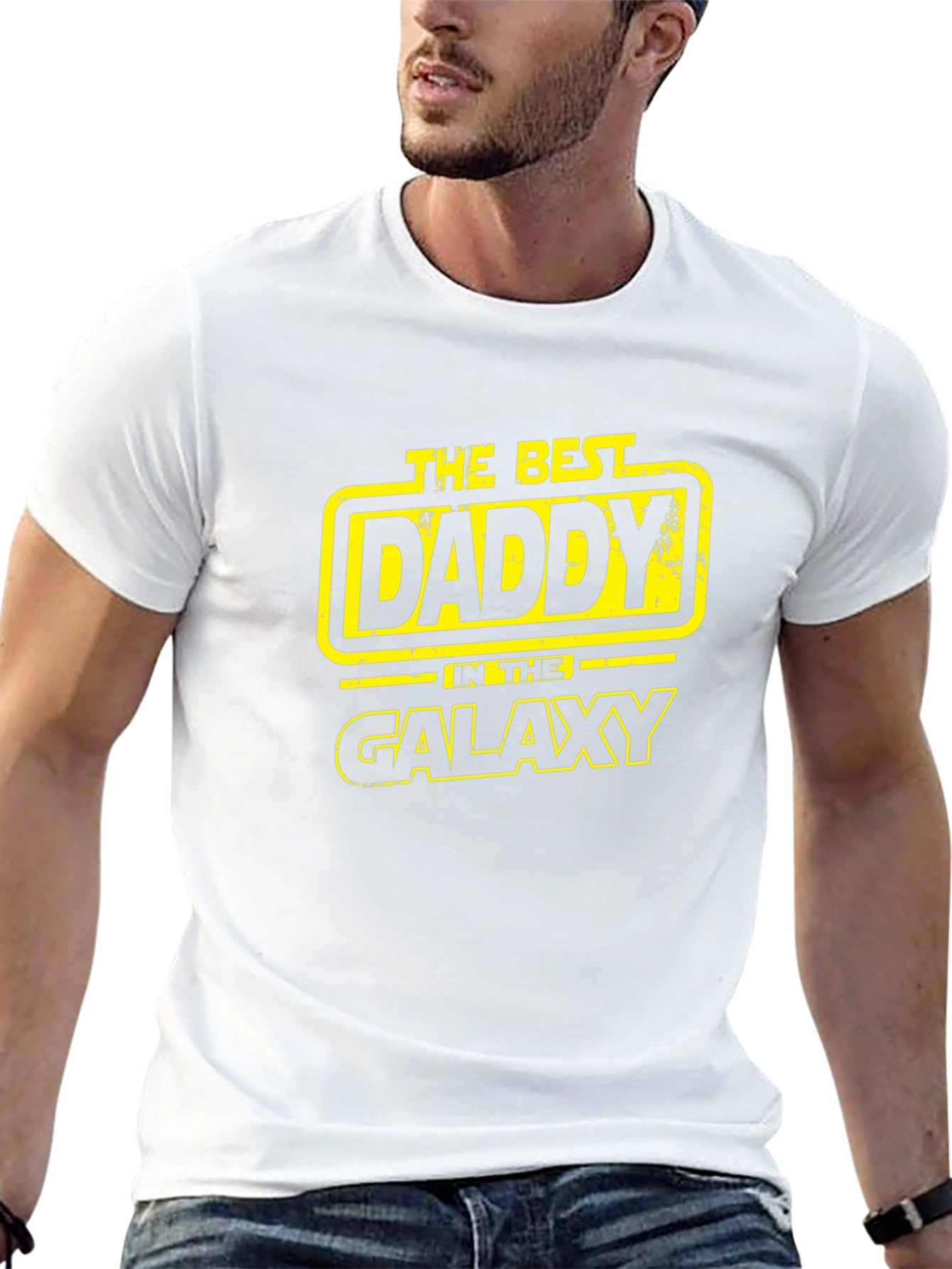 Best Daddy in the Galaxy Black T-Shirt