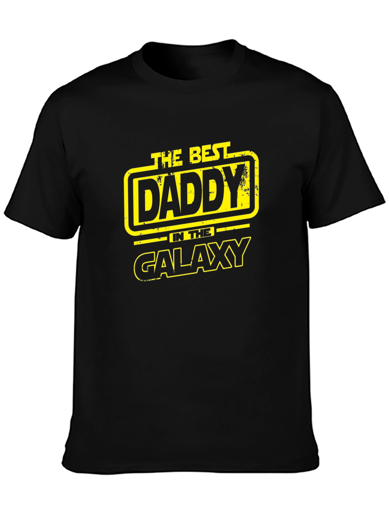 Best Daddy in the Galaxy Black T-Shirt