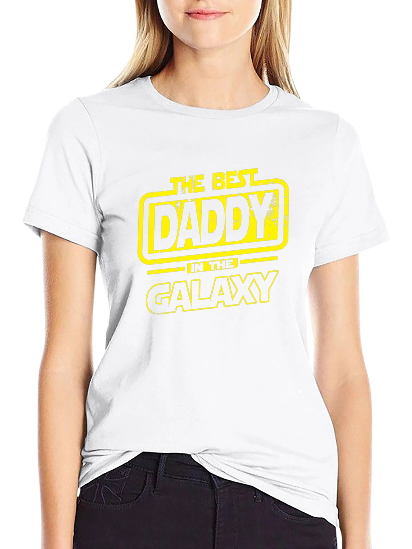 Best Daddy in the Galaxy Black T-Shirt
