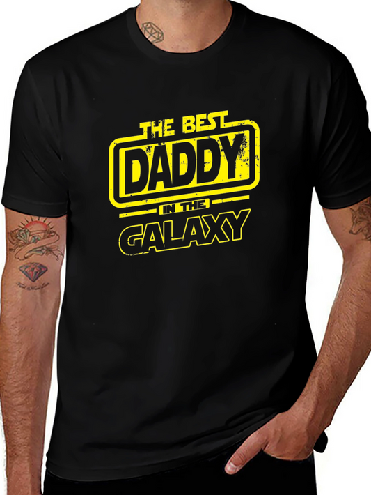 Best Daddy in the Galaxy Black T-Shirt