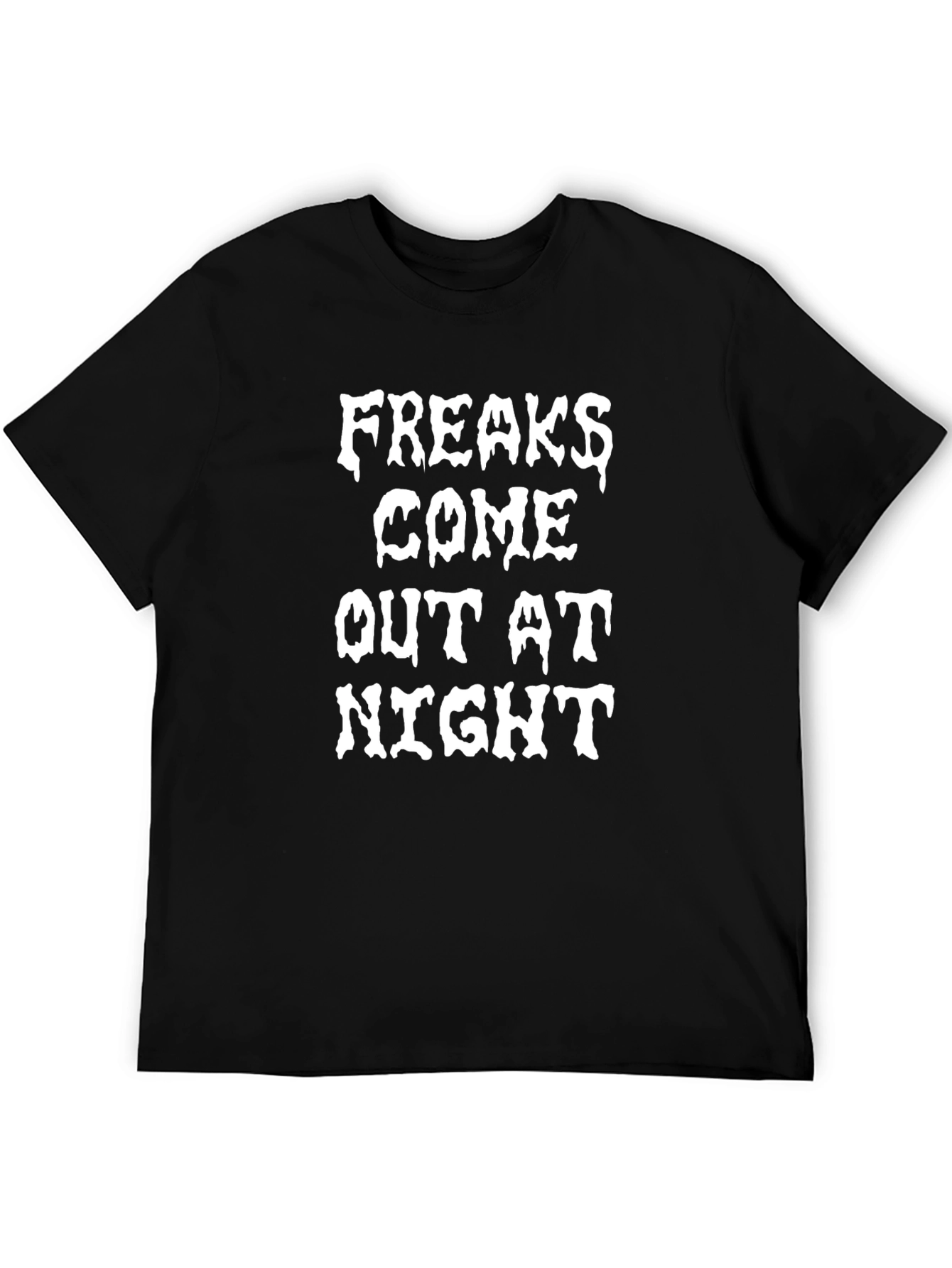 Freaks Come Out at Night Graphic Tee - Black