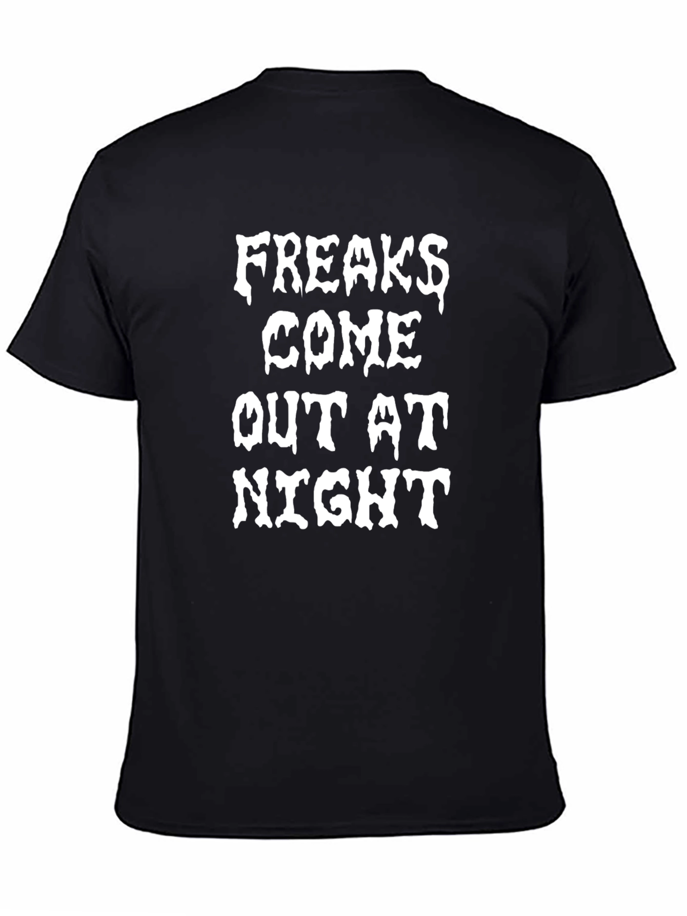 Freaks Come Out at Night Graphic Tee - Black