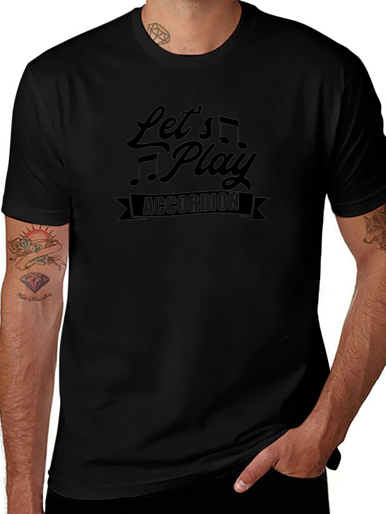 Lets Play Accordion Graphic Tee