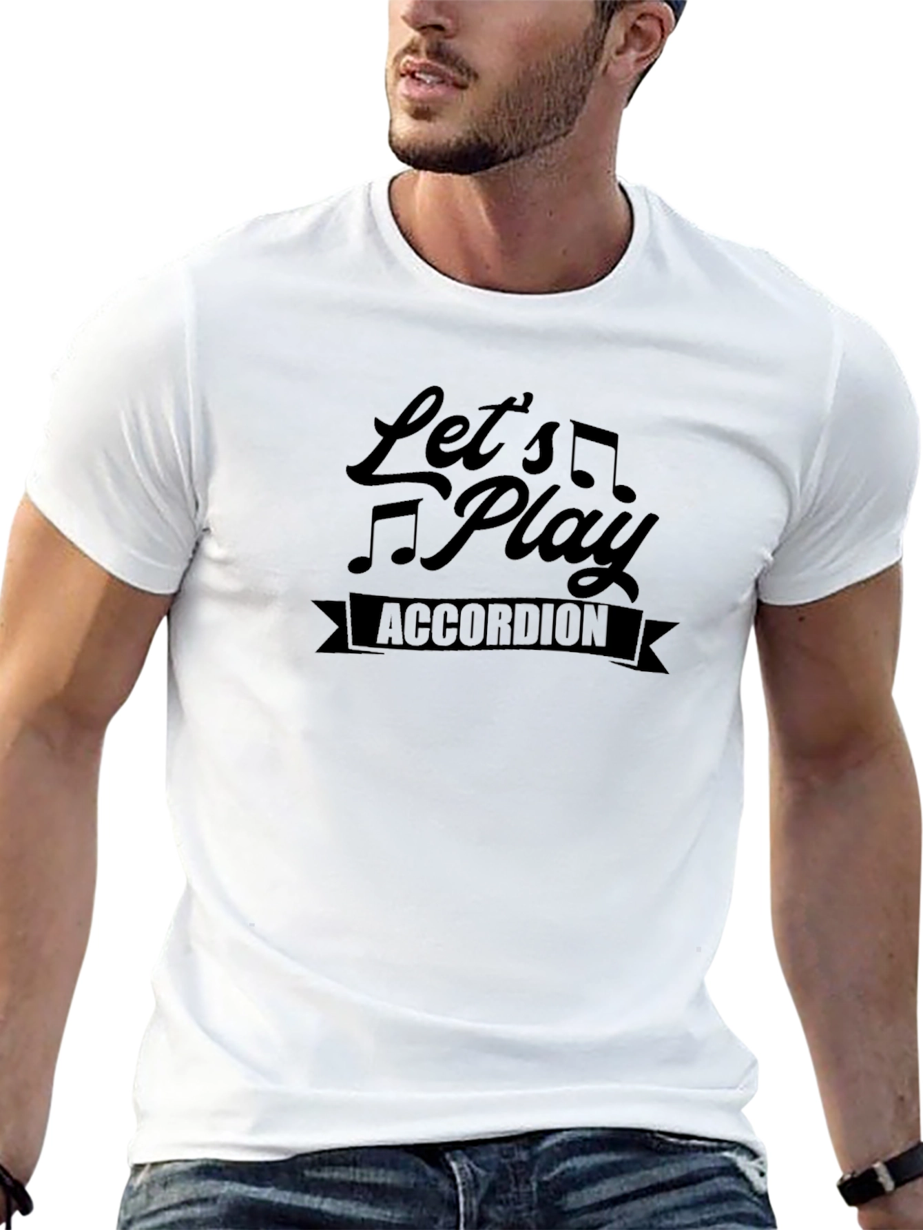 Lets Play Accordion Graphic Tee