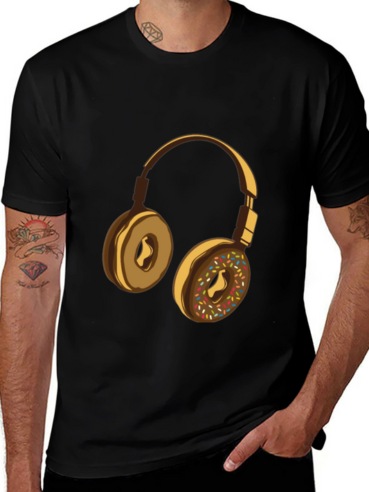 Donut Headphone Graphic Tee