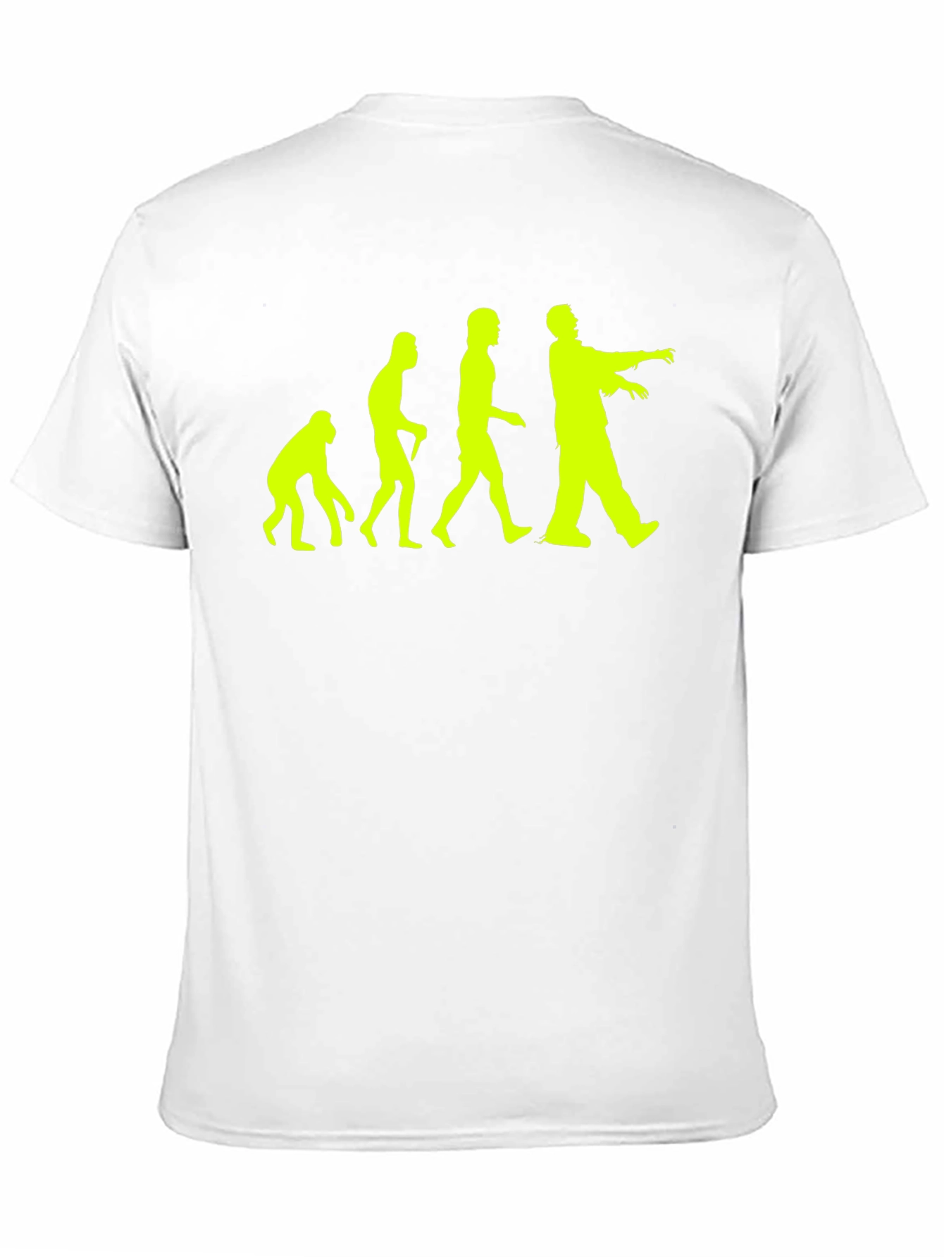 Zombie Evolution Graphic Tee - Black Cotton T-Shirt