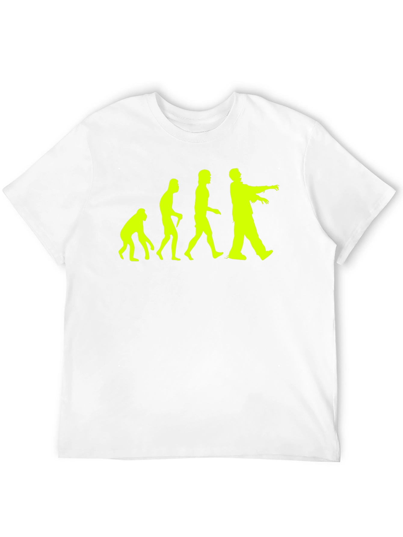 Zombie Evolution Graphic Tee - Black Cotton T-Shirt