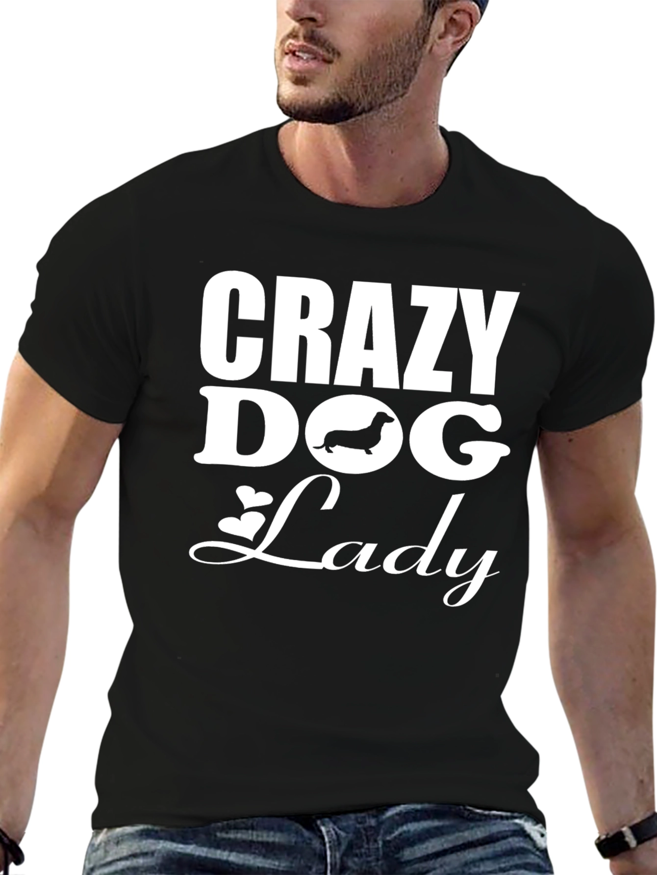 Crazy Dog Lady T-Shirt - Dachshund Love