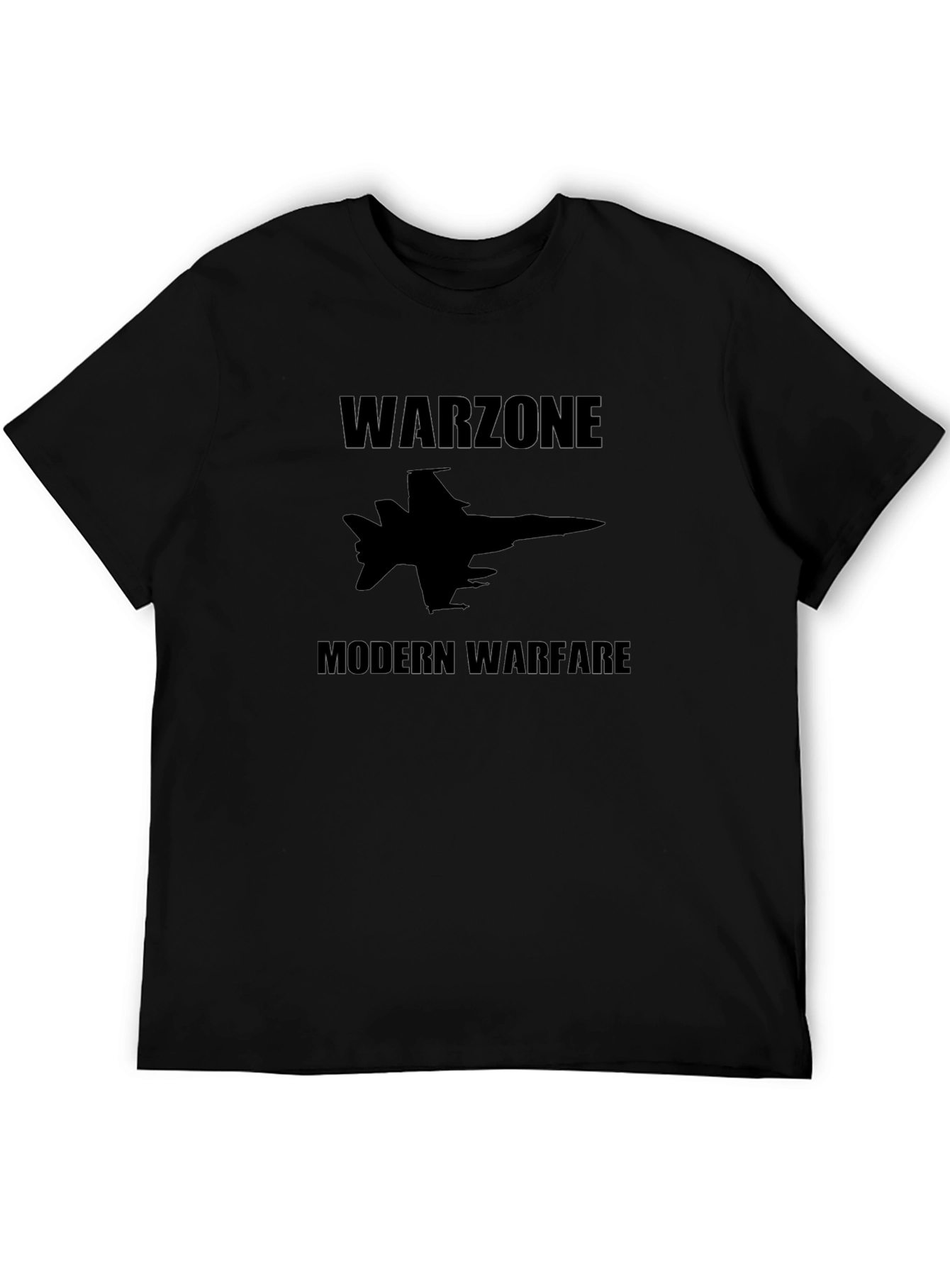Warzone Modern Warfare Jet Fighter Black T-Shirt