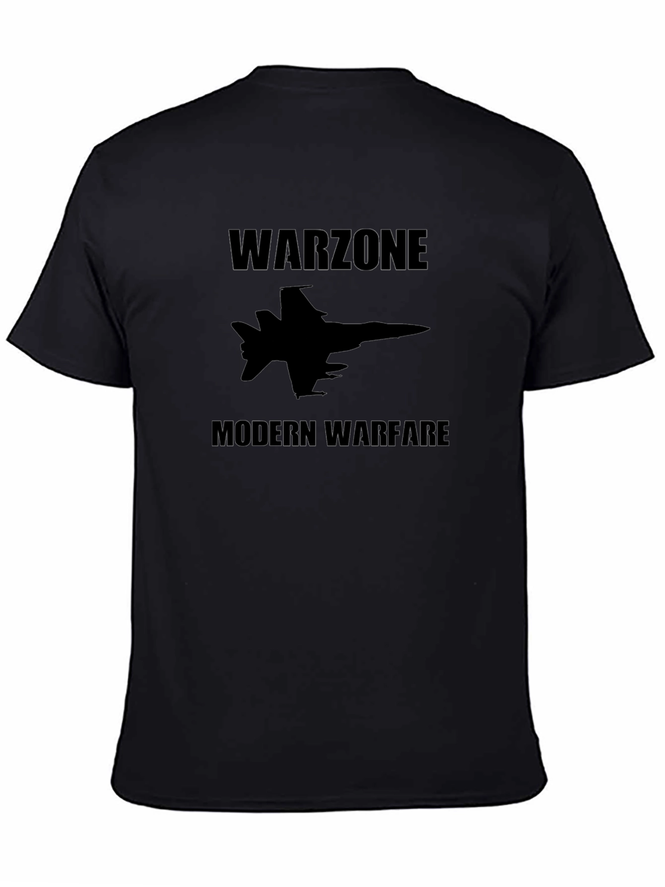 Warzone Modern Warfare Jet Fighter Black T-Shirt
