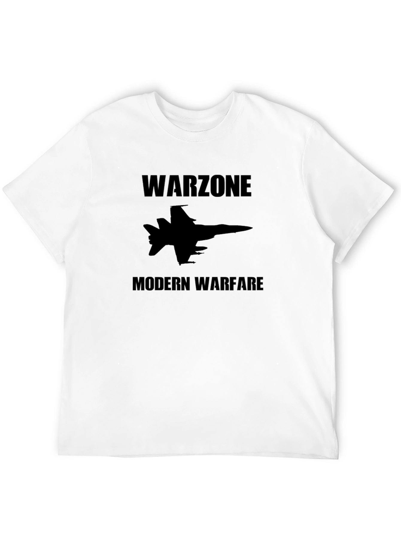 Warzone Modern Warfare Jet Fighter Black T-Shirt