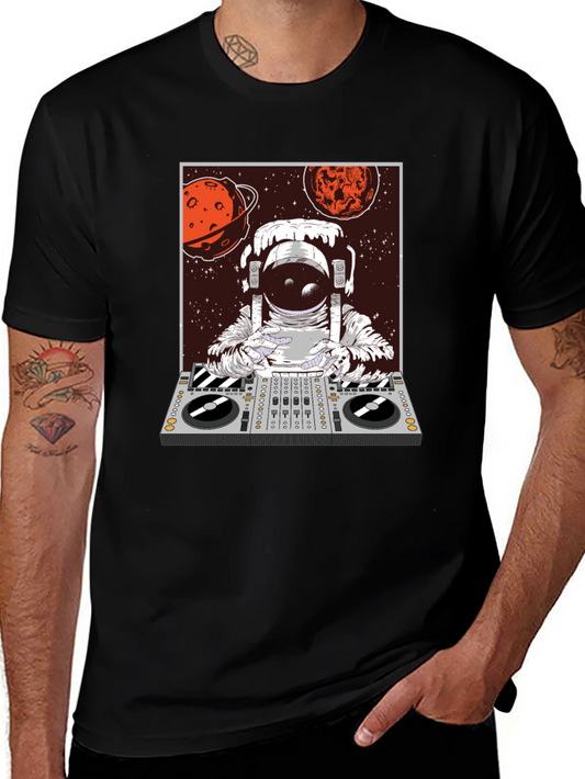 DJ Astronaut Graphic Tee - Cosmic Sounds