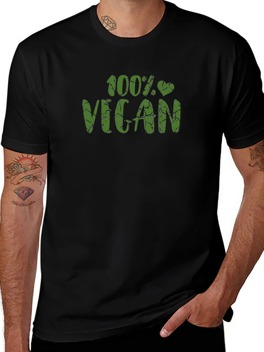 100% Vegan Black T-Shirt