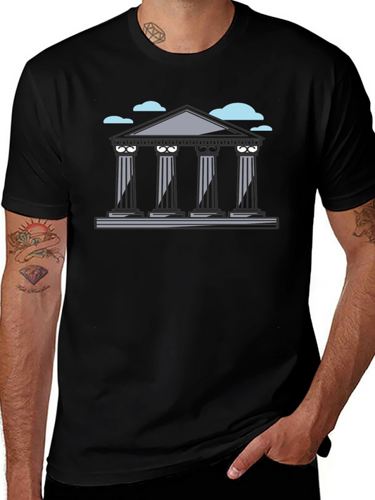 Architectural Graphic Tee - Classic Column Design