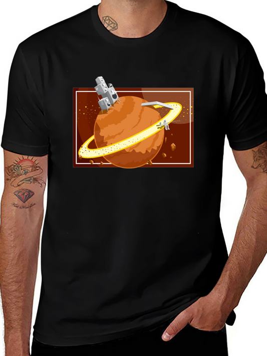 Planet Exploration Black T-Shirt