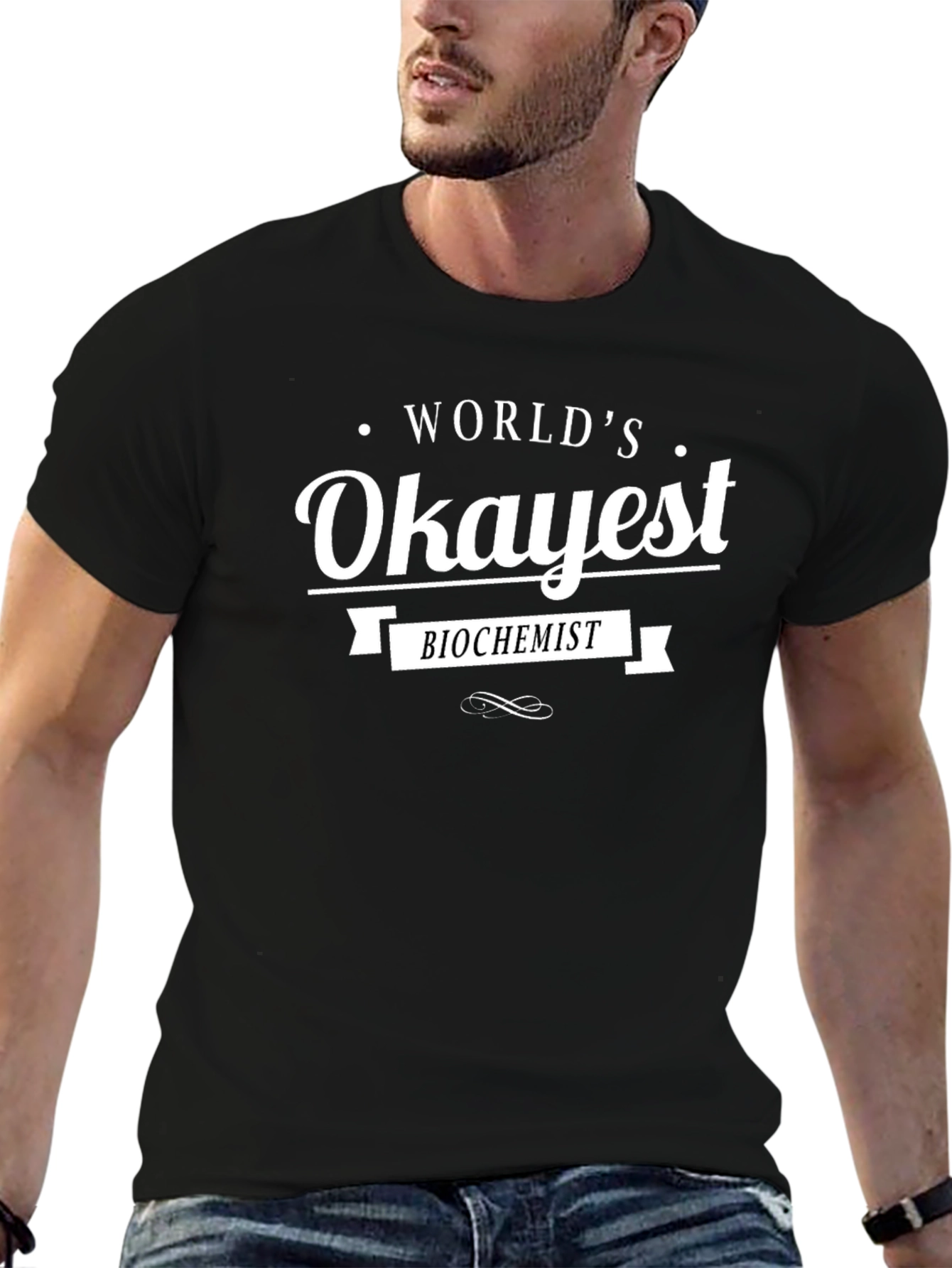 Worlds Okayest Biochemist - Novelty T-Shirt