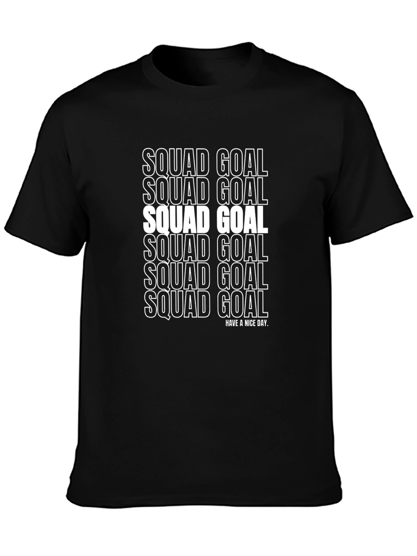 Squad Goal Graphic T-Shirt Casual Tee