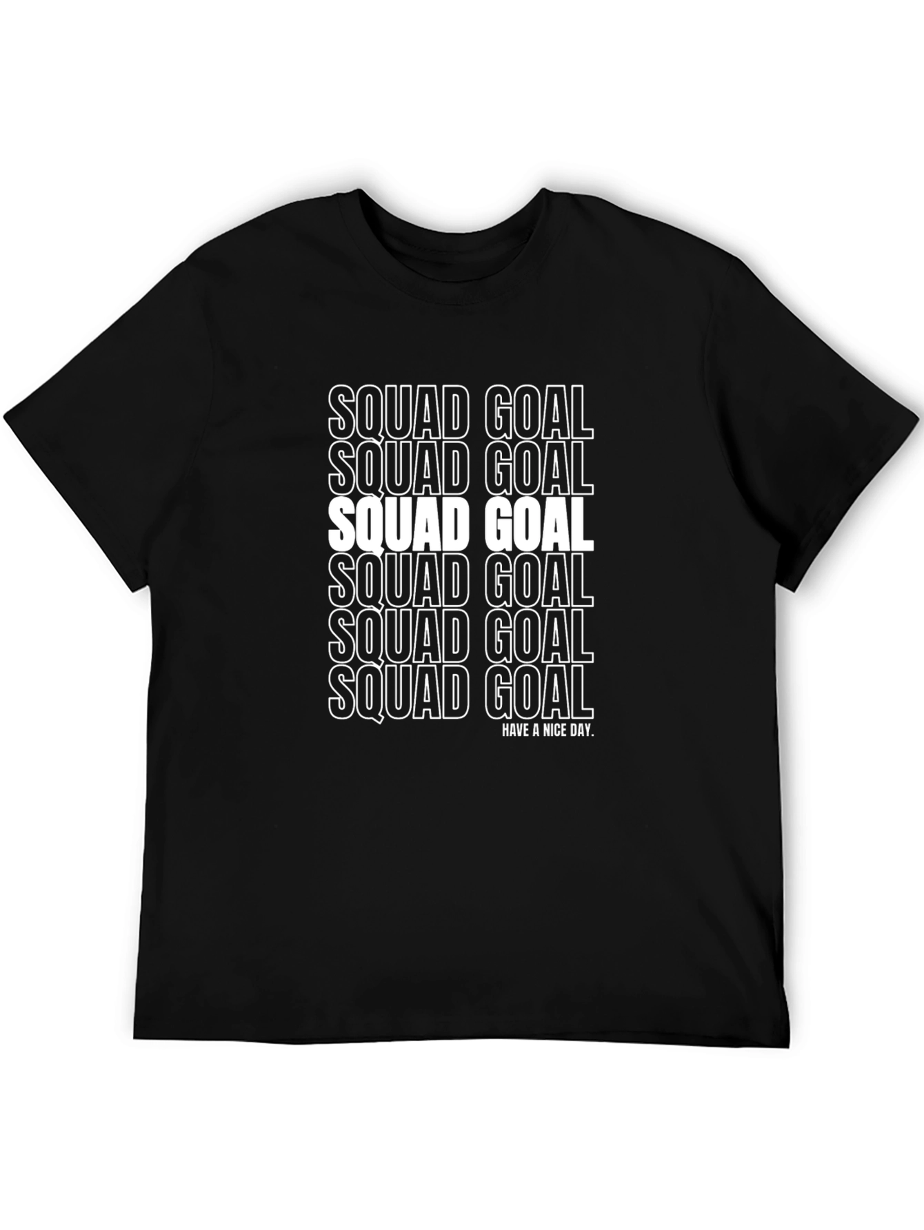 Squad Goal Graphic T-Shirt Casual Tee