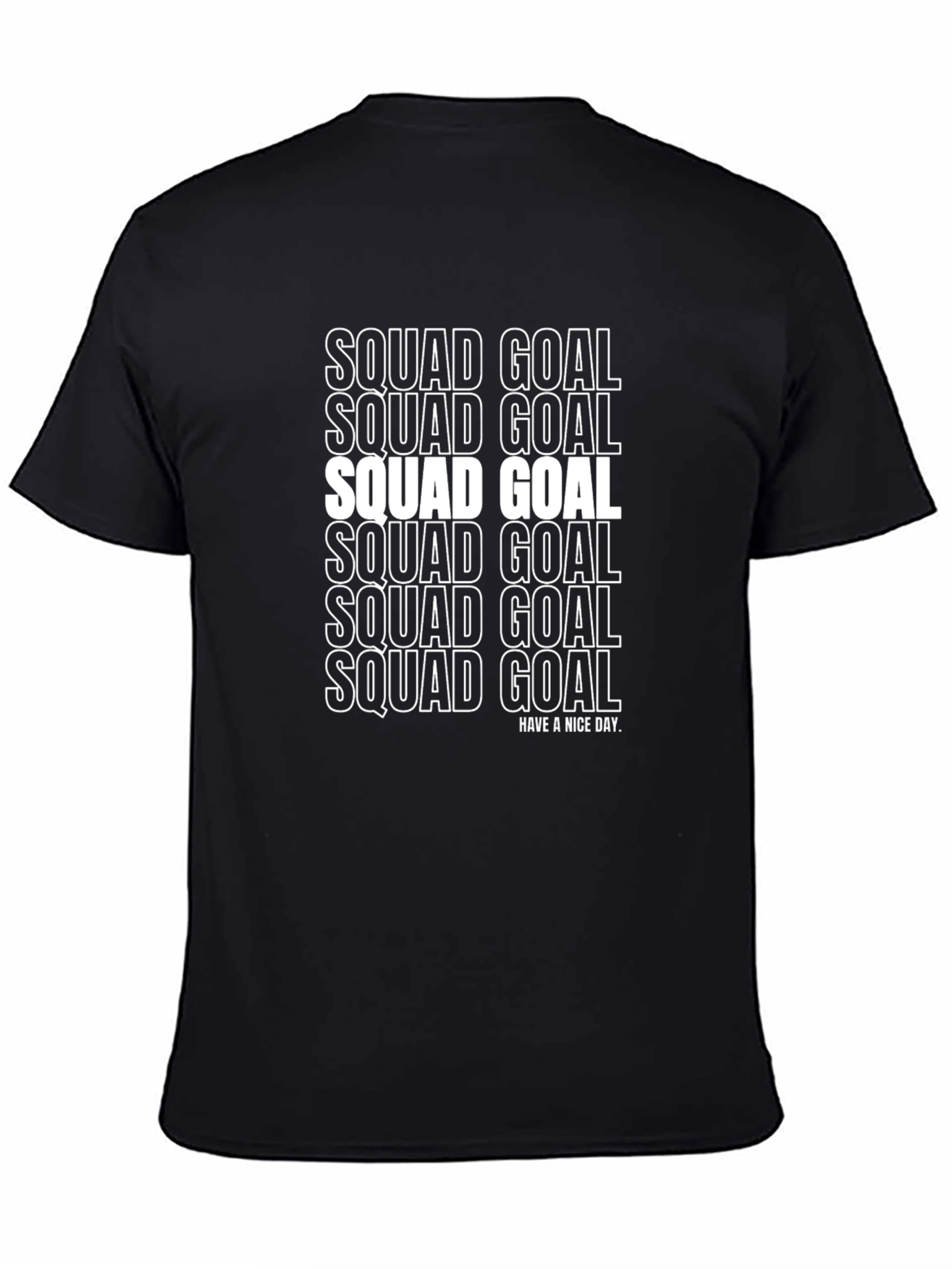 Squad Goal Graphic T-Shirt Casual Tee