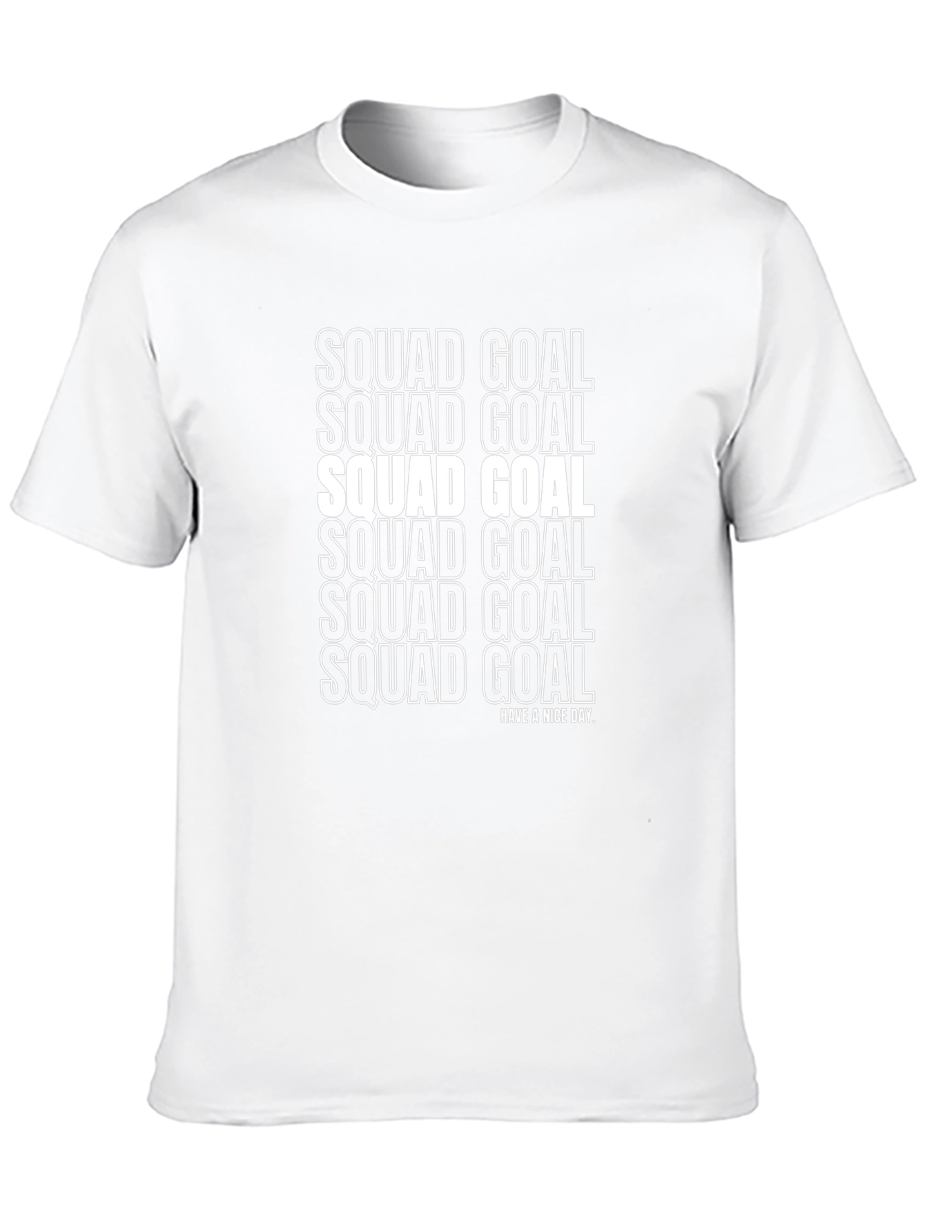 Squad Goal Graphic T-Shirt Casual Tee