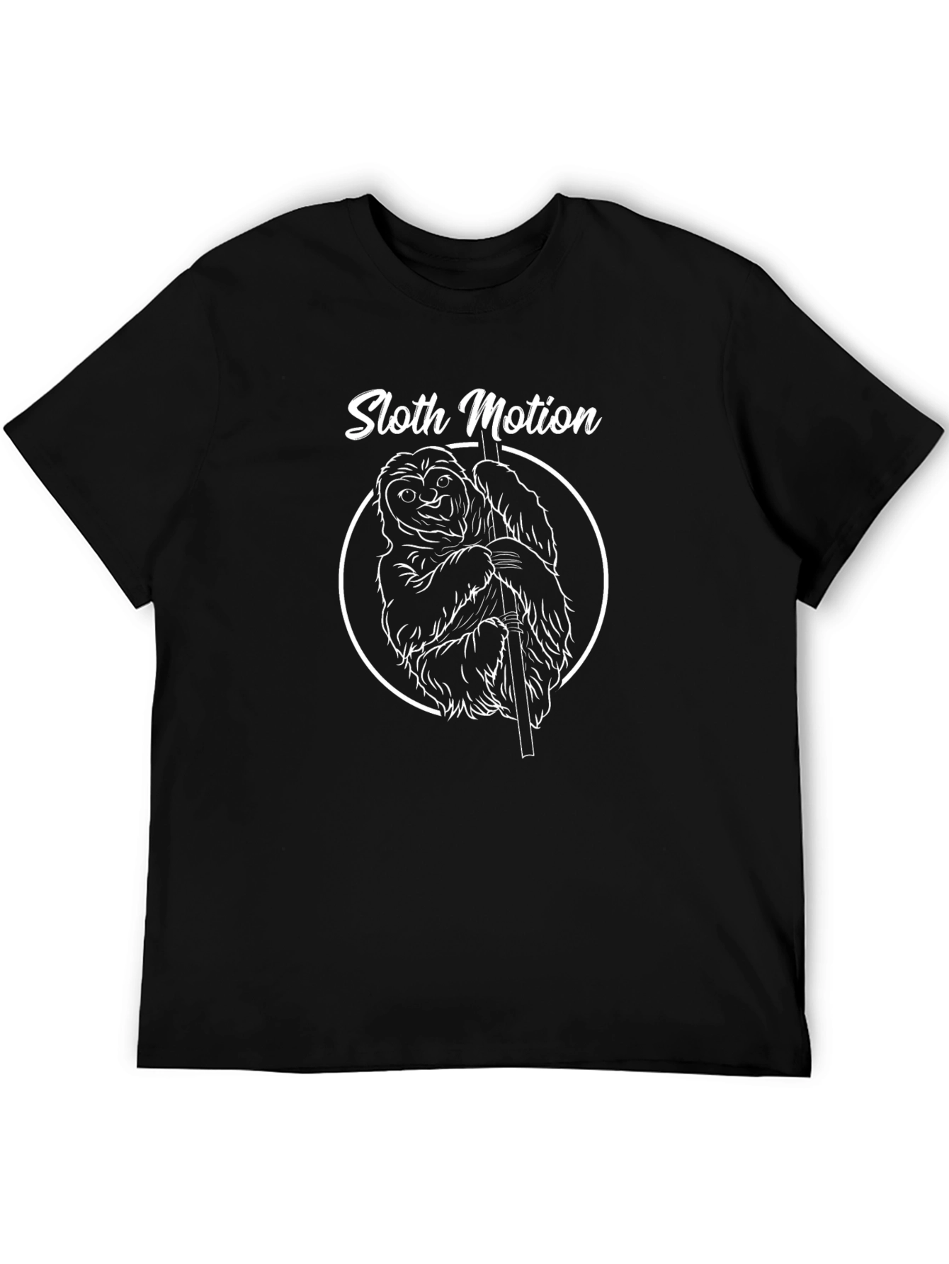 Sloth Motion Graphic Tee - Relaxed Style