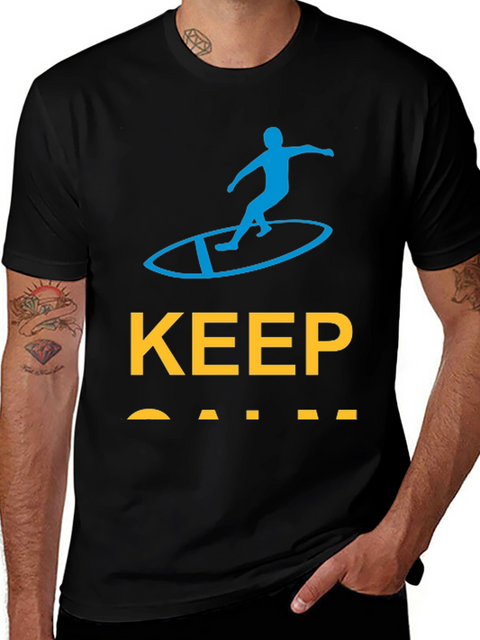 Keep Calm Surfer Graphic Tee