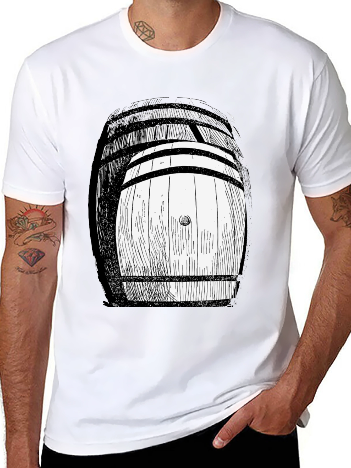 Barrel T-Shirt - Unique Graphic Tee