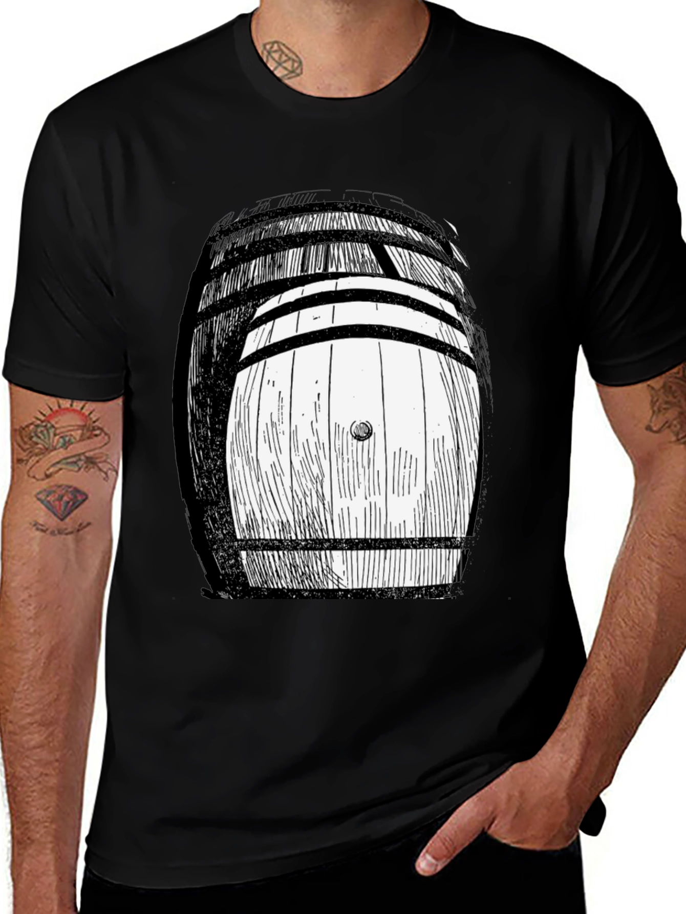 Barrel T-Shirt - Unique Graphic Tee