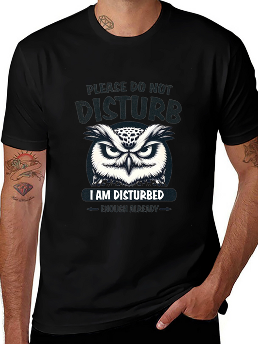 Disturbed Owl Graphic T-Shirt