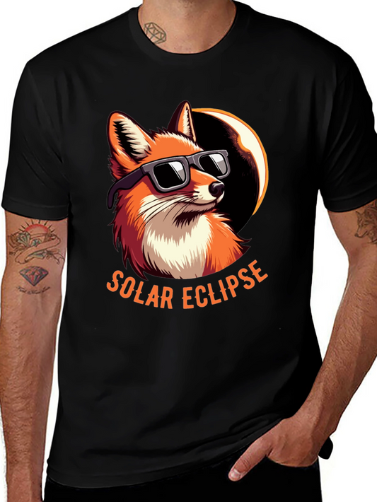 Solar Eclipse Fox Graphic Tee