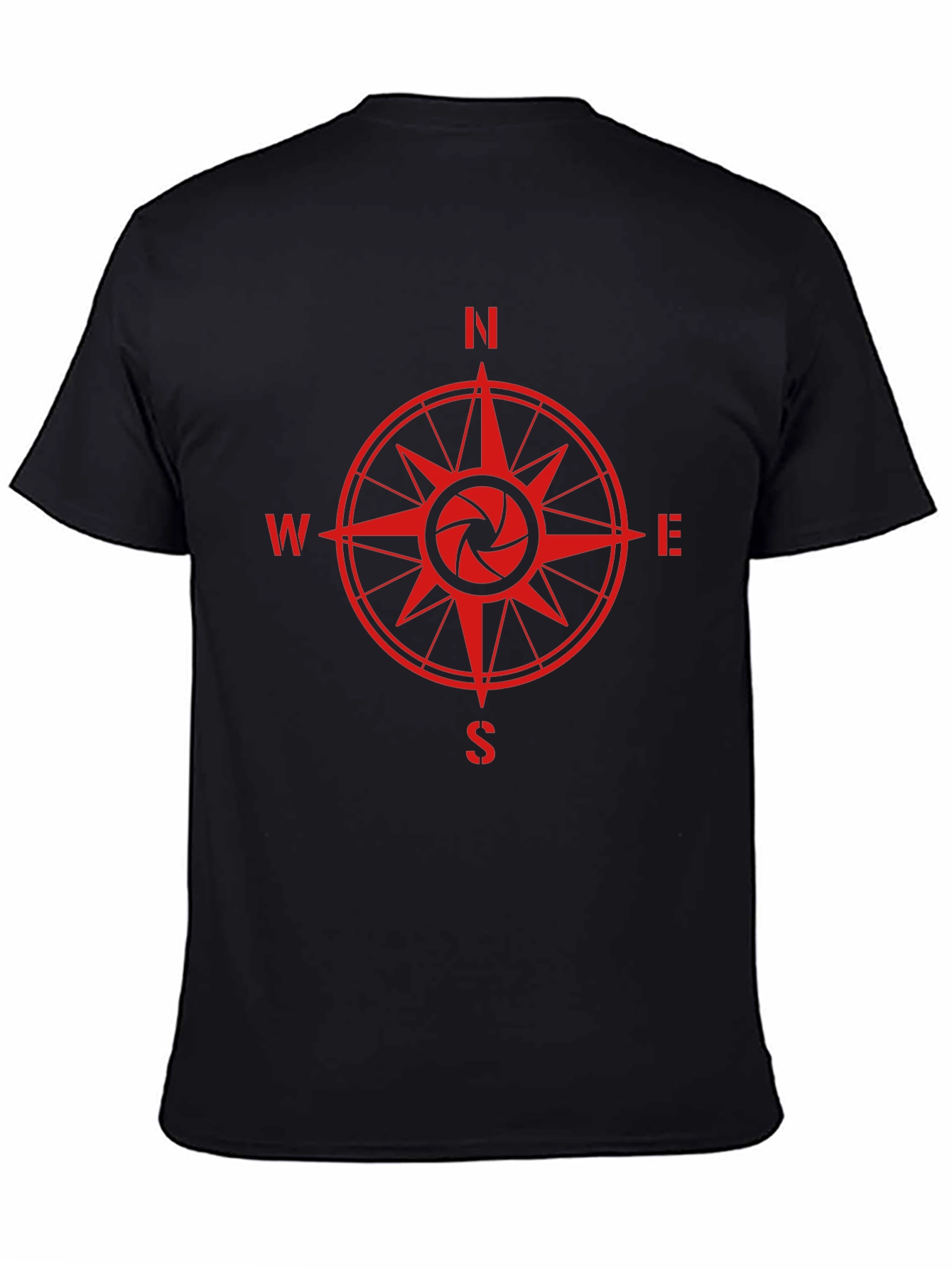 Compass Rose Camera Shutter Graphic T-Shirt